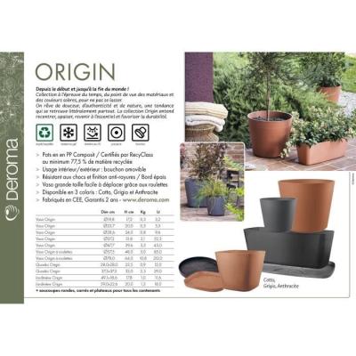 Jardinière en Terre Cuite DEROMA Origin - 18 L