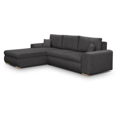 Canapé d'angle convertible 5 places INDIAN Gris foncé