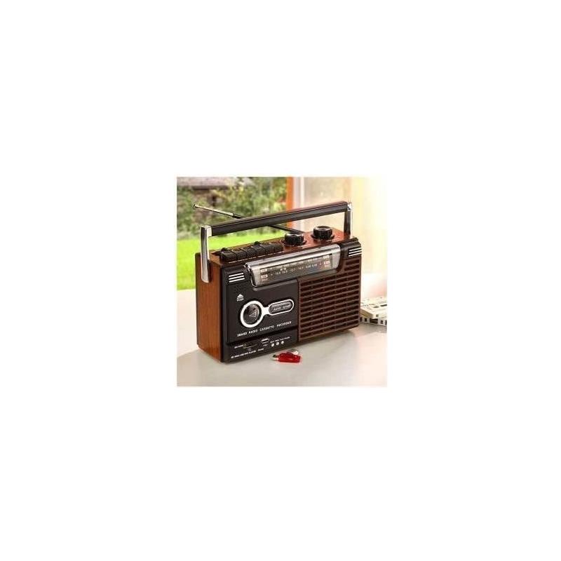 Radio-cassette enregistreur INOVALLEY RK10N - Haut-parleur 8 Watts - AM/FM/SW1/SW2
