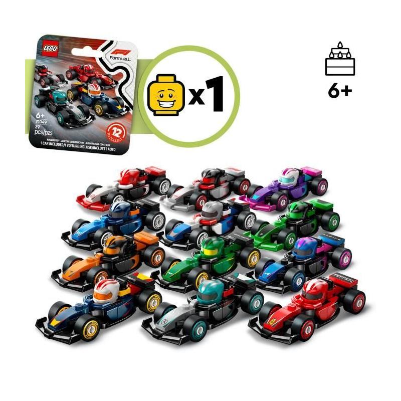 Boîte de 36 minifigurines Voitures F1 à Collectionner