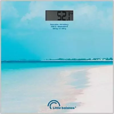 Pèse-personne LITTLE BALANCE USB-C - Caraïbes Pèse-personne LITTLE BALANCE USB-C - Caraïbes