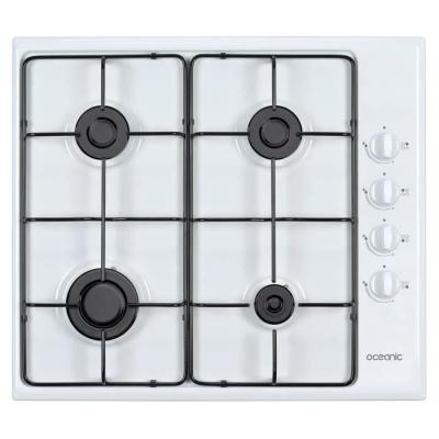 Table de cuisson gaz OCEANIC - Élégante plaque émail blanc