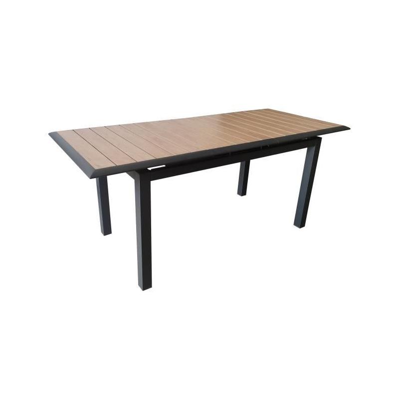Table de jardin extensible en aluminium - LOUISIANE - 8/10 places