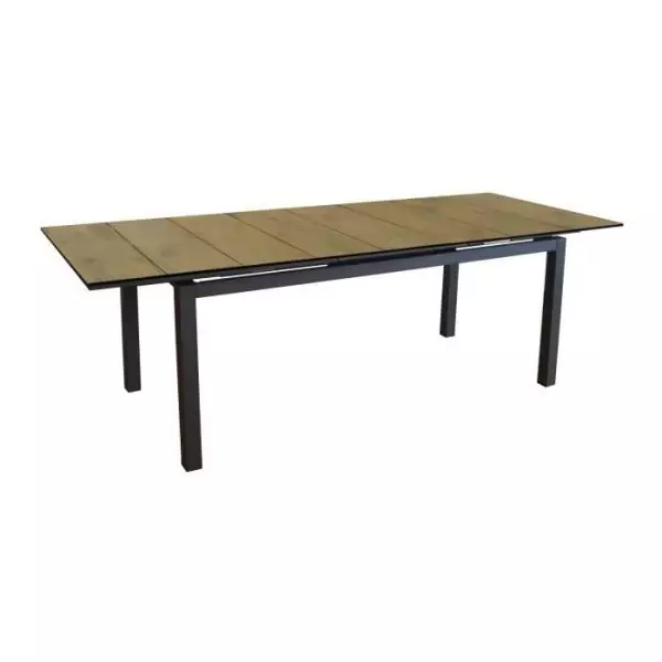 Table de jardin - Rectangulaire - Extensible - Structure en aluminium - Jusqu'a 10 p. - HIVAOA - Proloisirs
