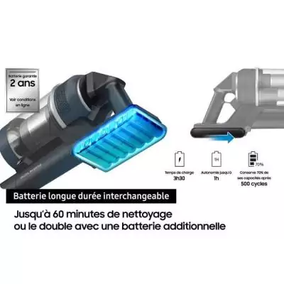 Aspirateur Balai SAMSUNG Jet 85 Complete: 210 AW, 60 min autonomie