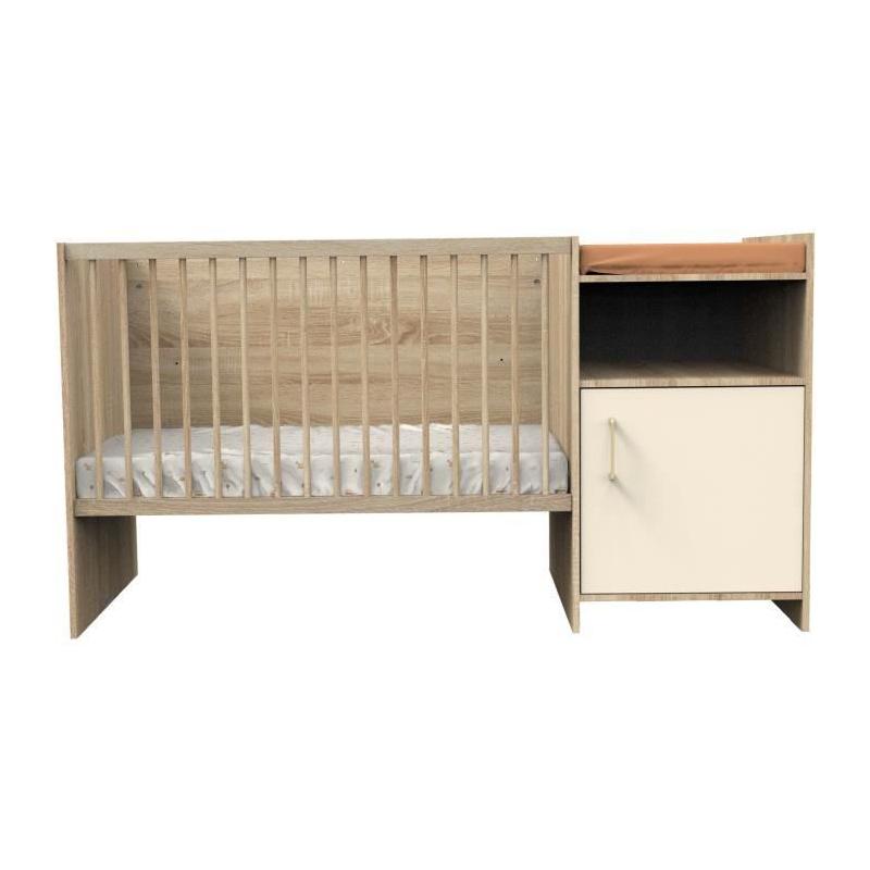 Lit combiné évolutif 120x60 cm CHARLIE - SAUTHON - Creme