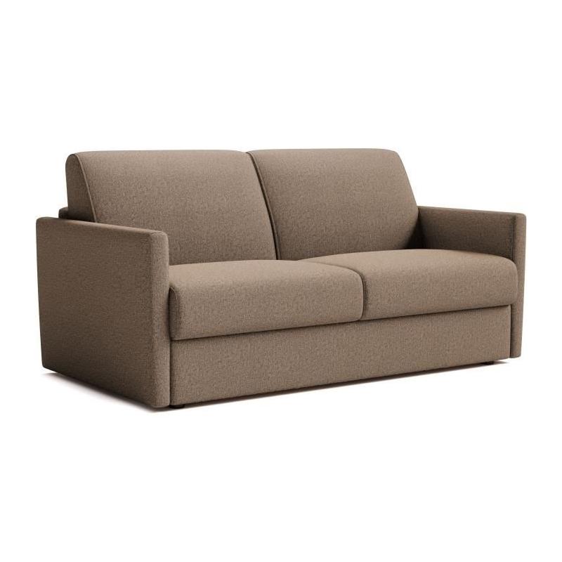 Canapé convertible express 3 places - Design compact - Tissu Antelope