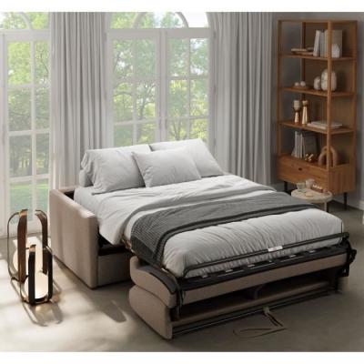 Canapé convertible express 3 places - Design compact - Tissu Antelope