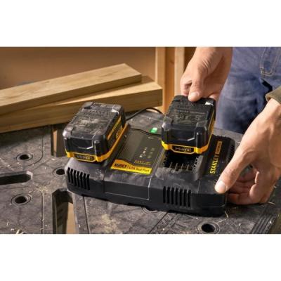 Double Chargeur 18V 4A Compatible avec Batteries Gamme V20 - STANLEY FATMAX