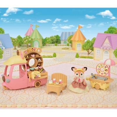 Le chariot de donuts pour SYLVANIAN FAMILIES - Figurine miniature