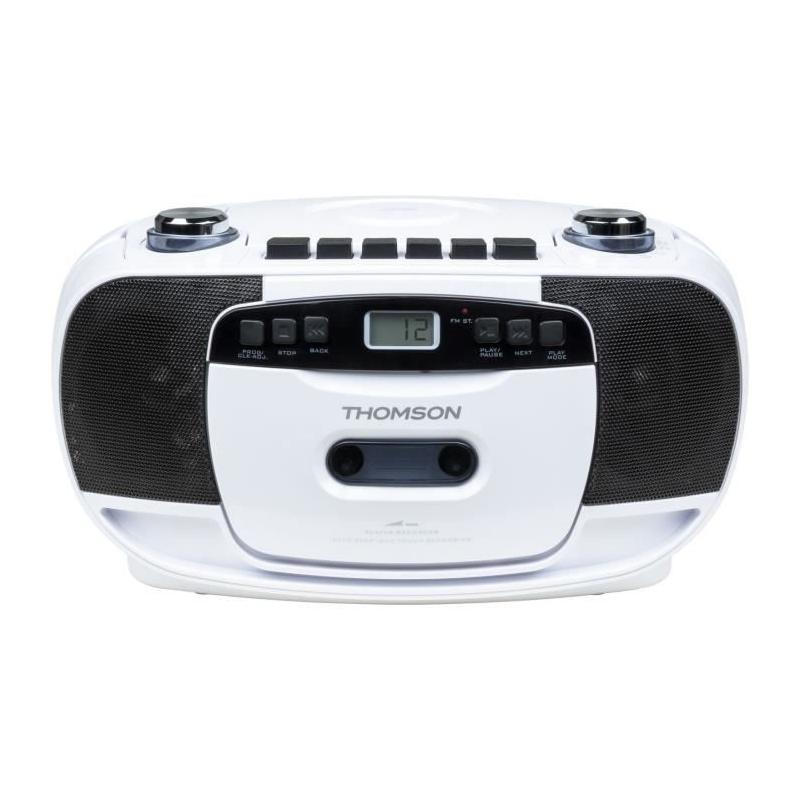 Lecteur CD/Cassette portable Thomson RK201CD - Blanc