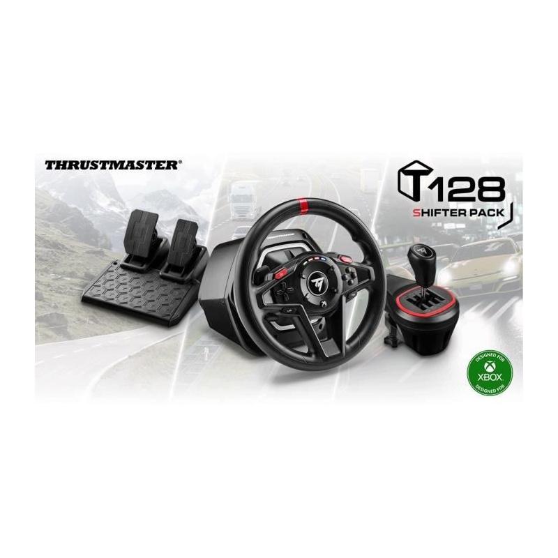 Volant gaming Thrustmaster T128 X Shifter Pack - Noir et Rouge