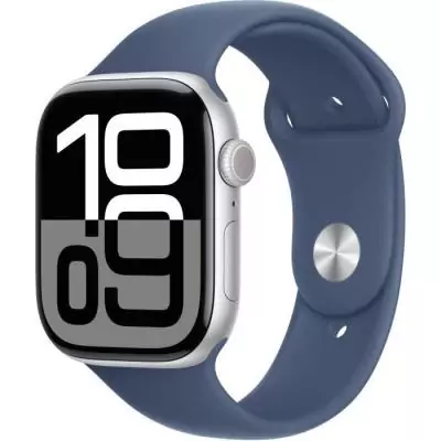 Nouvelle Apple Watch Series 10 - GPS + Cellular - Bracelet Denim Sport Band