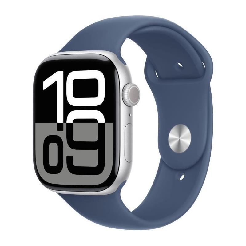 Nouvelle Apple Watch Series 10 - GPS + Cellular - Bracelet Denim Sport Band
