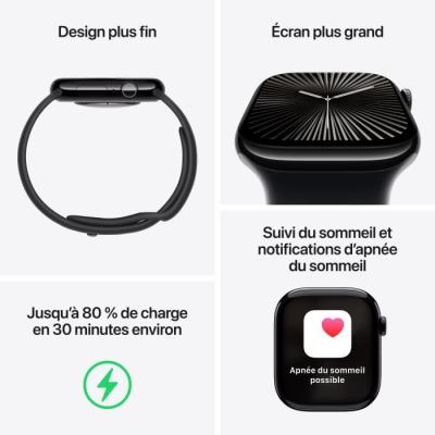 Nouvelle Apple Watch Series 10 - GPS + Cellular - Bracelet Denim Sport Band