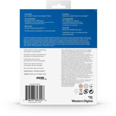 SSD Interne Western Digital SN5000 - 2 To - Performances exceptionnelles