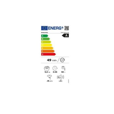 Lave-linge frontal Whirlpool 9 kg - Classe A