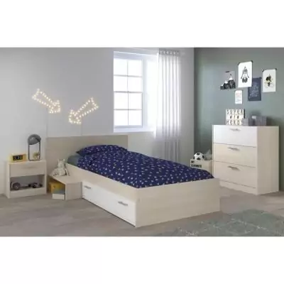 Chambre Enfant Contemporaine Acacia Clair et Blanc - CHARLEMAGNE