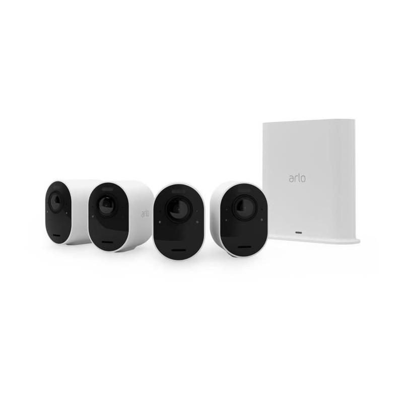 Kit de surveillance: ARLO Ultra V2 - 4 caméras extérieures avec batterie et vision nocturne