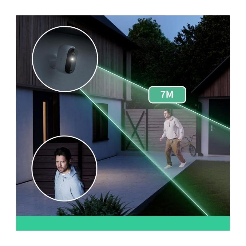 Caméra de sécurité connectée ARLO Essential2 - Pack 3 - Vision nocturne couleur