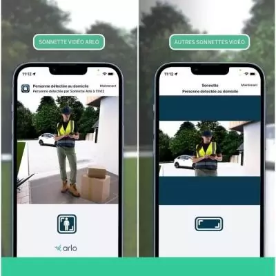 Sonnette Vidéo ARLO: Connexion WiFi directe & Sirene intégrée