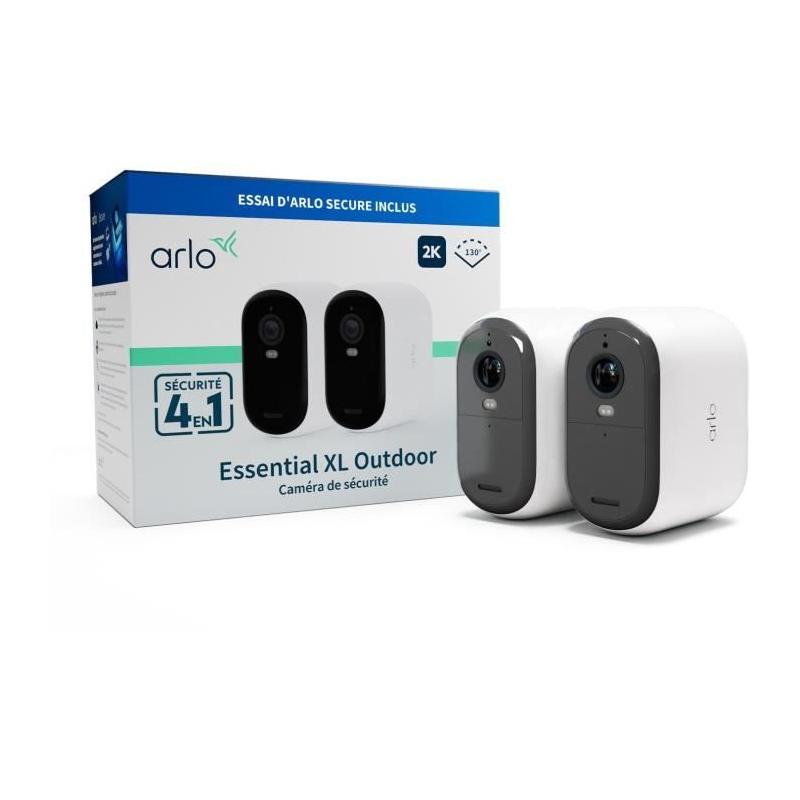 Caméra de surveillance ARLO ESSENTIAL2 XL 2K - Vision nocturne infrarouge