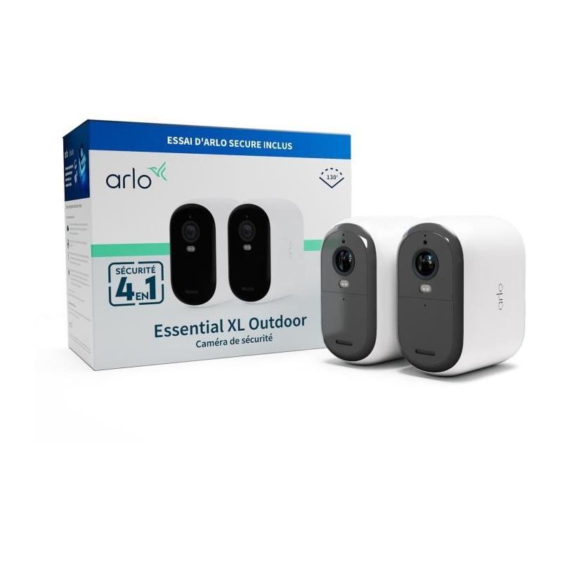 Kit de surveillance ARLO - 2 caméras FHD XL Essential2 - Extérieur - Batterie - Vision nocturne