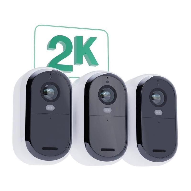 Pack 3 caméras ARLO Essential 2k + 3 Panneaux solaires