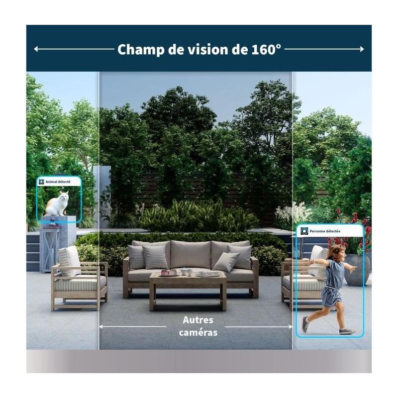 Kit de vidéosurveillance Arlo Pro 5 - 2 caméras extérieures avec batterie et vision nocturne