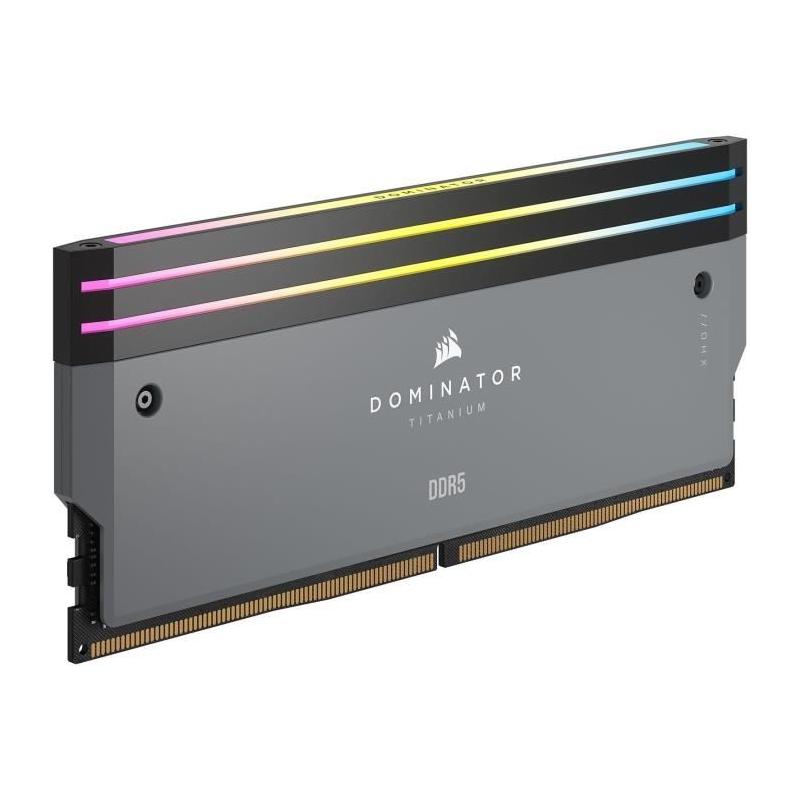 Mémoire vive CORSAIR 64Go DDR5 6000 MHz RGB - Dual Channel