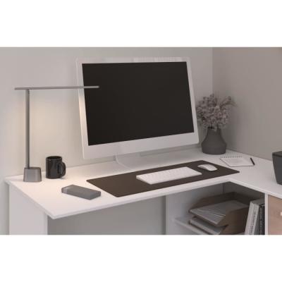 Bureau d'angle 3 tiroirs ESSENTIEL Blanc/Chene - PARISOT