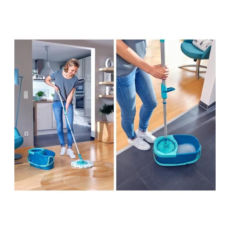 Set de lavage révolutionnaire Leifheit Clean Twist Disc Ergo - nettoyez facilement!