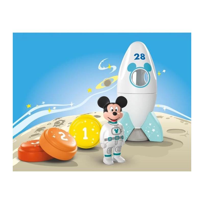 Figurine Mickey astronaute et sa fusée : un jouet Disney en 5 pièces pour les petits dès 12 mois