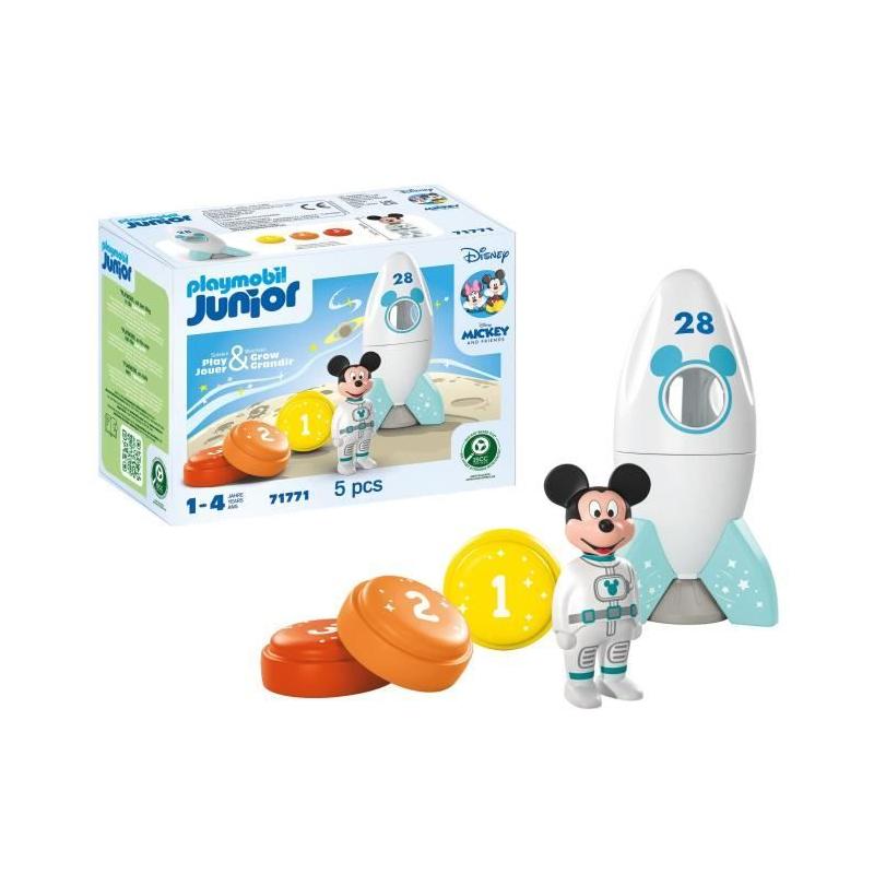 Figurine Mickey astronaute et sa fusée : un jouet Disney en 5 pièces pour les petits dès 12 mois