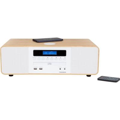 Chaîne Bluetooth Thomson Blanche/Induction 50W - Radio FM/CD/MP3/USB