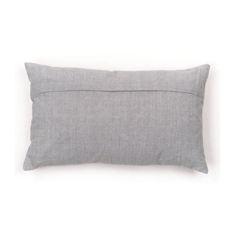 Coussin de chaise: Charme imprimé x chambray x broderie Capucine