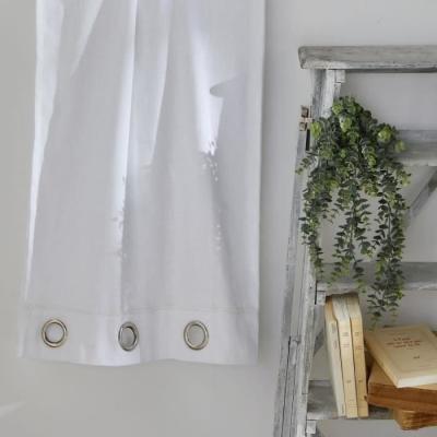 Voilage CHARME - oeillets slub craie - 140 x 240 cm
