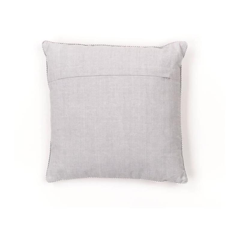 Coussin de chaise chambray avec broderie - Constance