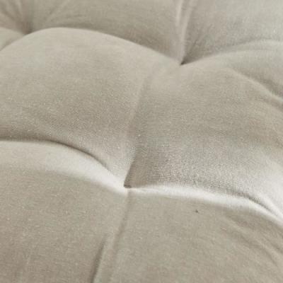 Assise matelassée TODAY CHARME Chambray x Petite Broderie Berenice - 40 x 40 cm