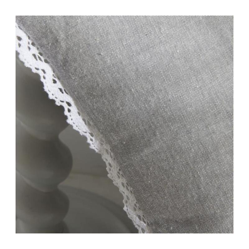 Coussin Charme Chambray x Dentelle Capucine - 40 x 40 cm