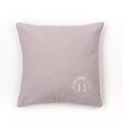 Coussin TODAY CHARME Chambray x Broderie Berenice 40x40 cm