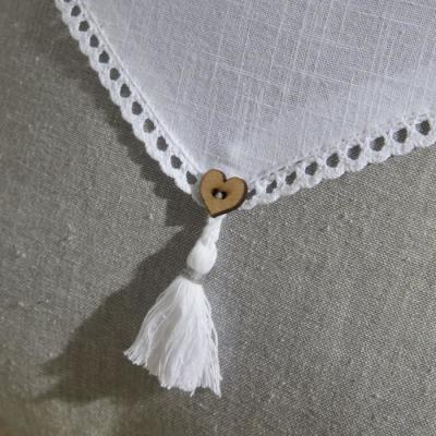 Coussin de Chaise Charme - Slub x Chambray x Pompon Capucune