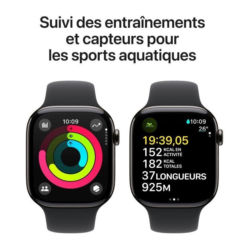 Apple Watch Series 10 Titanium 46mm - Connectée GPS + Cellulaire