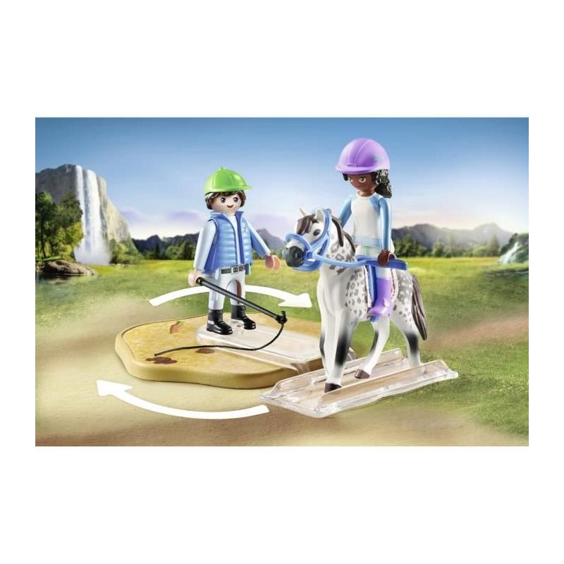 Arene d'équitation PLAYMOBIL 71637: Chevaux de Cascade, 67 pièces