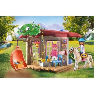 Figurine miniature PLAYMOBIL - Espace détente cavalieres