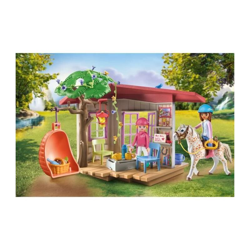 Figurine miniature PLAYMOBIL - Espace détente cavalieres