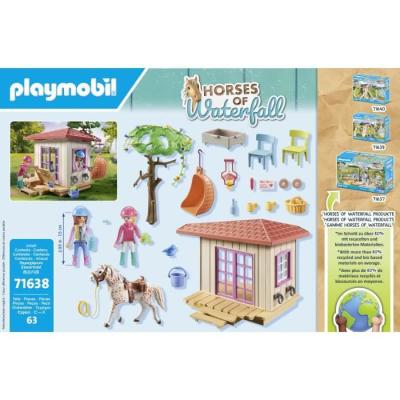Figurine miniature PLAYMOBIL - Espace détente cavalieres