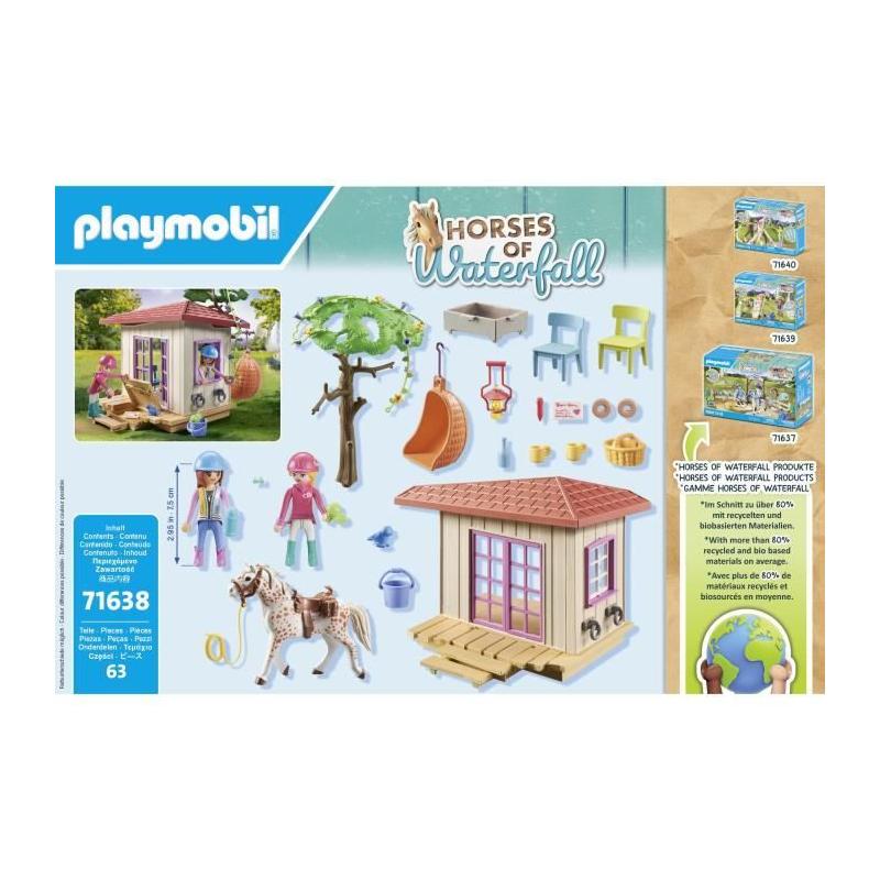 Figurine miniature PLAYMOBIL - Espace détente cavalieres