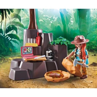 Découvrez l'aéroglisseur des explorateurs avec le Brachiosaure PLAYMOBIL 71819 !