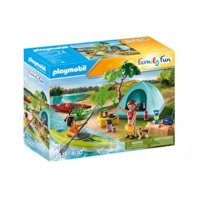 Kit Playmobil 71425 Famille et tente pour un camping fun